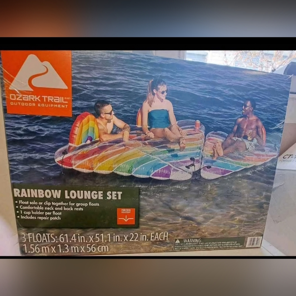 Brand New Ozark Trail Rainbow Lounge Set - Multicolor